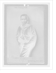 Ferd. Schumann - Heink, standing three-quarters, photo: Hahn Nachf., Dresden, Ferdinand Str. 11.Hahn, Historic Print