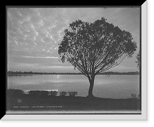 Historic Framed Print, Moonlight, Lake Mendoza, Minneapolis, Minn.,  17-7/8" x 21-7/8"