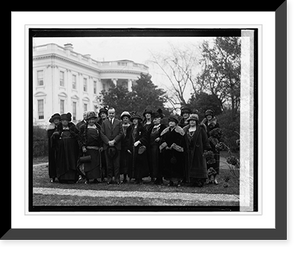 Historic Framed Print, Com. from New York Womens Republican club at White House, 12/6/25,  17-7/8" x 21-7/8"