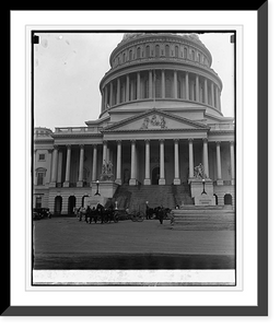 Historic Framed Print, Lumber at Capitol for Inaugural stands, 2/2/25,  17-7/8" x 21-7/8"