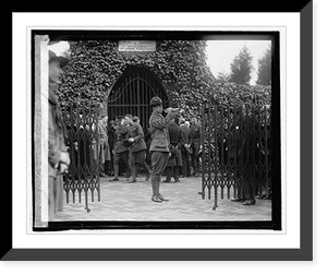 Historic Framed Print, Boy scouts at Mt. Vernon (bugler leverton), [2/23/25],  17-7/8" x 21-7/8"
