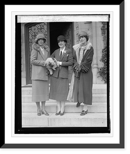 Historic Framed Print, Barbara Stanfield, Natalie Hammond, and Helen Carnsi,  17-7/8" x 21-7/8"