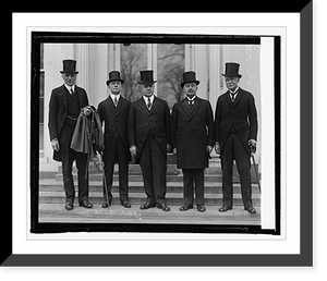 Historic Framed Print, British American arbitration tribunal at W.H., 3/2/25,  17-7/8" x 21-7/8"