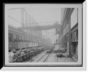 Loading scrap, Homestead Steel Works, Homestead, Pa, Vintage Print