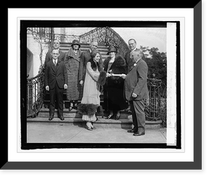 Fur dealers of Vermont present Mrs. Coolidge with coat, 3/9/25, Historic Reproduction