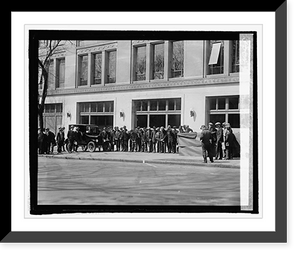 Historic Framed Print, Ford Motor Co. safety demonstration,  17-7/8" x 21-7/8"