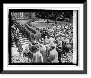 Historic Framed Print, Delegates to A.A.A. convention, 5/1/25 - 2,  17-7/8" x 21-7/8"