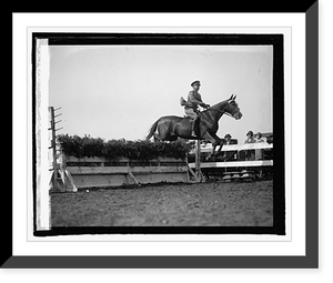 Historic Framed Print, Col. Wm. Mitchell at horse show, 5/21/25,  17-7/8" x 21-7/8"
