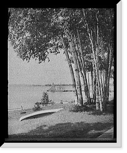 Historic Framed Print, Harbor Point from We-que-ton-sing, Mich.,  17-7/8" x 21-7/8"
