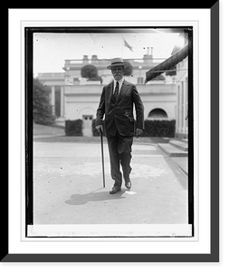 Historic Framed Print, Chas. Evans Hughes at W.H., 6/6/25,  17-7/8" x 21-7/8"