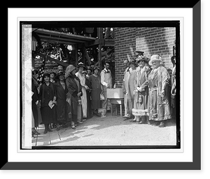 Historic Framed Print, Mrs. Coolidge at cornerstone laying of Florence Crittenden Home, [5/27/25],  17-7/8" x 21-7/8"