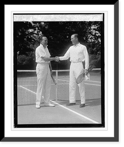 Historic Framed Print, Col. W.C. Johnson & Commander Walter Anderson, 6/20/25,  17-7/8" x 21-7/8"