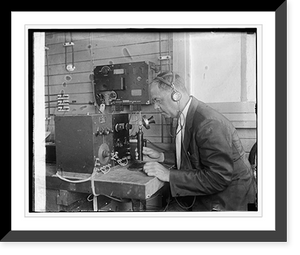 Historic Framed Print, Dr. H.C. Hayes of U.S. Naval Research Lab., Bellevue, D.C., 6/29/25 - 2,  17-7/8" x 21-7/8"