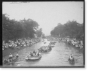 Vintage Landscape - Detroit, Michigan - Water parade, Belle Isle Park (1)