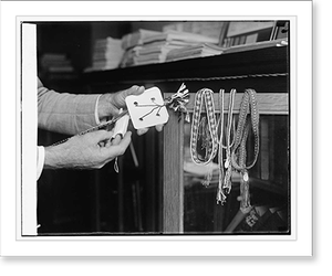 Vintage Photo Print - Weaving with cards, Smithsonian Inst, 1925