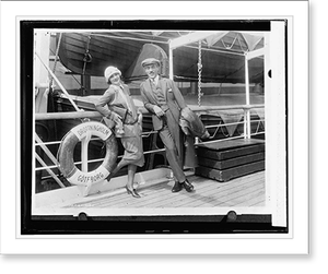Black & White Photo - Greta Garbo and Mauritz Stiller, 1925