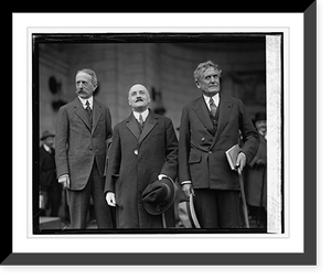 Historic Framed Print, Daeschner, Joseph Caillaux & Amb. Herrick at station, 9/23/25,  17-7/8" x 21-7/8"