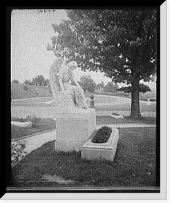 Historic Framed Print, Winnie Davis memorial, Hollywood [Cemetery], Richmond, Va.,  17-7/8" x 21-7/8"