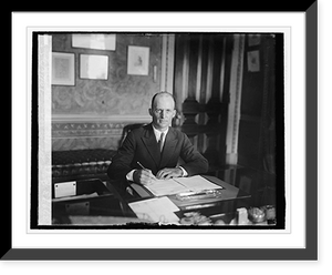 Historic Framed Print, Colonel Hanford MacNider, Asst. Sec. of War, 10/16/25,  17-7/8" x 21-7/8"