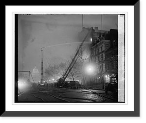 Historic Framed Print, J.J. Mueller Fire - 2,  17-7/8" x 21-7/8"