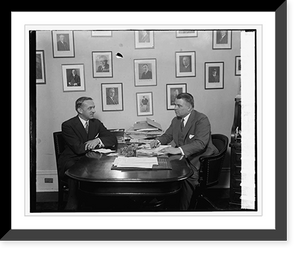 Historic Framed Print, Count Alfred de Niezychowski & Rep. J.B. Sosnowski, 1/7/26,  17-7/8" x 21-7/8"