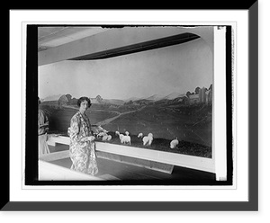Miss Ruth McC. Trumble with Ag. Dept. Sesquicentennial exhibit Classic, Antique Poster