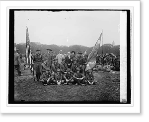 Antique Photo Print - Atlantic City - Scouts on Ellipse