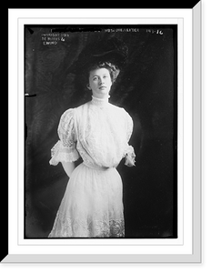 Historic Framed Print, Mrs. Joe Leiter, standing, three-quarters, copyright by Harris & Ewing.Harris & Ewing,  17-7/8" x 21-7/8"