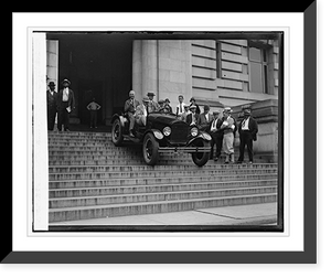 Historic Framed Print, Ford Motor Co. Marine Car at Dist. Bldg., 9/14/26,  17-7/8" x 21-7/8"