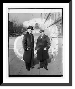 Historic Framed Print, Col. Lincoln C. Andrews & Roy G. Haines, 1/11/27,  17-7/8" x 21-7/8"