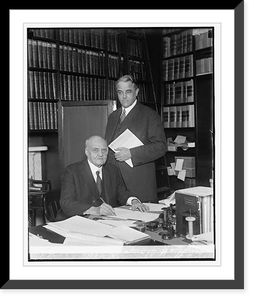 Theo. H. Shuey & Sen. F.B. Willis, 2/4/27, Antique Wall Art