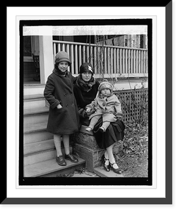 Mrs. Ralph E. Pearsons & children, 12/15/26, Vintage Wall Art