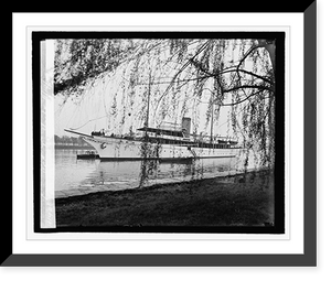Historic Framed Print, Cyrus H.K. Curtis yacht, 4/19/27 - 3,  17-7/8" x 21-7/8"
