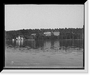 Historic Framed Print, The Wawbeek [Inn], Upper Saranac Lake, Adirondack Mts., N.Y.,  17-7/8" x 21-7/8"