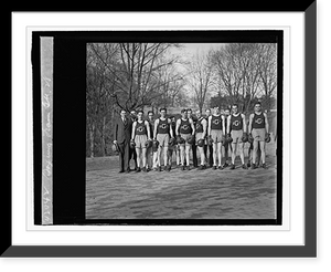 Historic Framed Print, Boxing team, G.U., '28,  17-7/8" x 21-7/8"