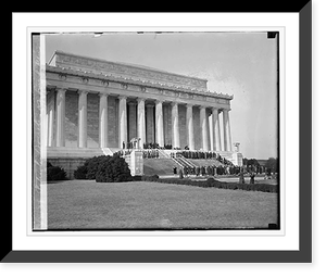 Patriotic societies at Lincoln Mem., 2/12/29, Antique Print