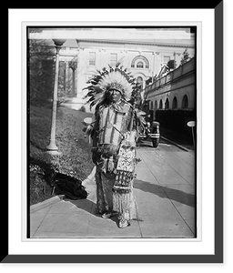Historic Framed Print, Chief Dan'l Pretty Bird, 3/7/29,  17-7/8" x 21-7/8"