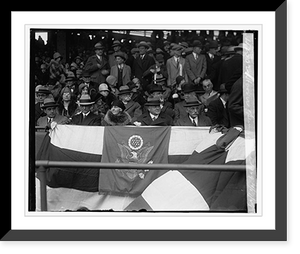 Historic Framed Print, Hoover, Opening game, 1929, 4/17/29 - 2,  17-7/8" x 21-7/8"