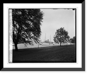 Historic Framed Print, The Lyndonia Cyrus H.K. Curtis' yacht, 4/10/29,  17-7/8" x 21-7/8"
