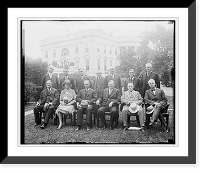 Historic Framed Print, Crime Commission with Hoover, 5/28/29,  17-7/8" x 21-7/8"