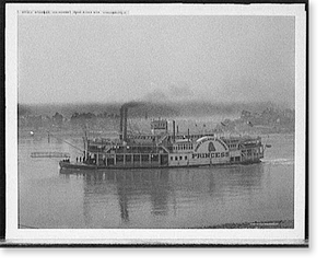 Vintage Nautical Print - Cincinnati - Steamer Princess
