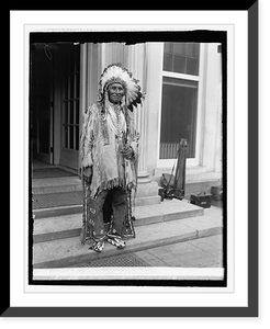 Historic Framed Print, Chief Red Tomohawk, 6/20/29,  17-7/8" x 21-7/8"