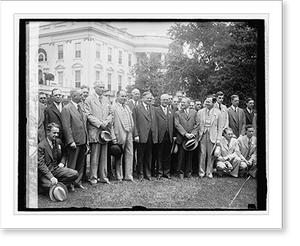 Historic Photo Print - Hoover & Upsilon Fraternity, 1929