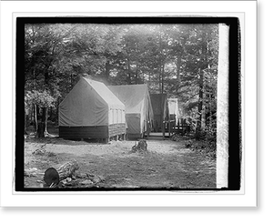 Historic Military - Hoover camp on the Rapidan, guest tents, 1929