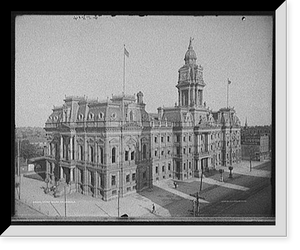 Historic Framed Print, Court house, Columbus, O[hio] - 2,  17-7/8" x 21-7/8"