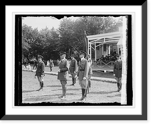 Historic Framed Print, Genl. Summerall reviewing C.M.T.C., Fort Myer, 8/1/29,  17-7/8" x 21-7/8"