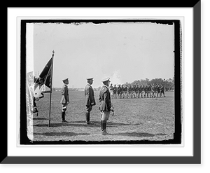 Historic Framed Print, Genl. Summerall reviewing C.M.T.C. at Fort Myer, 8/1/29,  17-7/8" x 21-7/8"