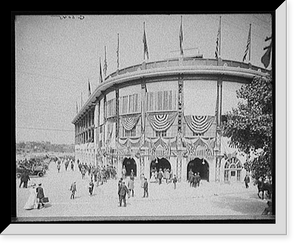 Historic Framed Print, Entrance to Forbes Field, Pittsburgh, Pa.,  17-7/8" x 21-7/8"