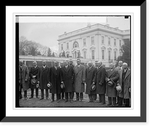 Kansas farmer's group with Hoover & Sen.Capper, 12/12/29 Classic, Antique Print