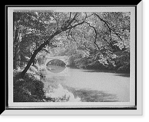 Historic Framed Print, A View on the Wissahickon, Philadelphia, Pa.,  17-7/8" x 21-7/8"
